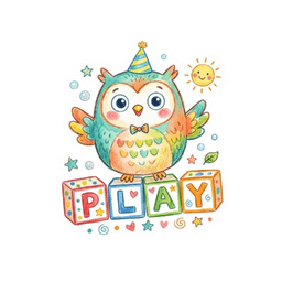 Crayon box sticker